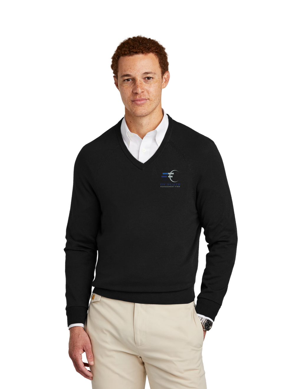 Brooks Brothers® Cotton Stretch V-Neck Sweater