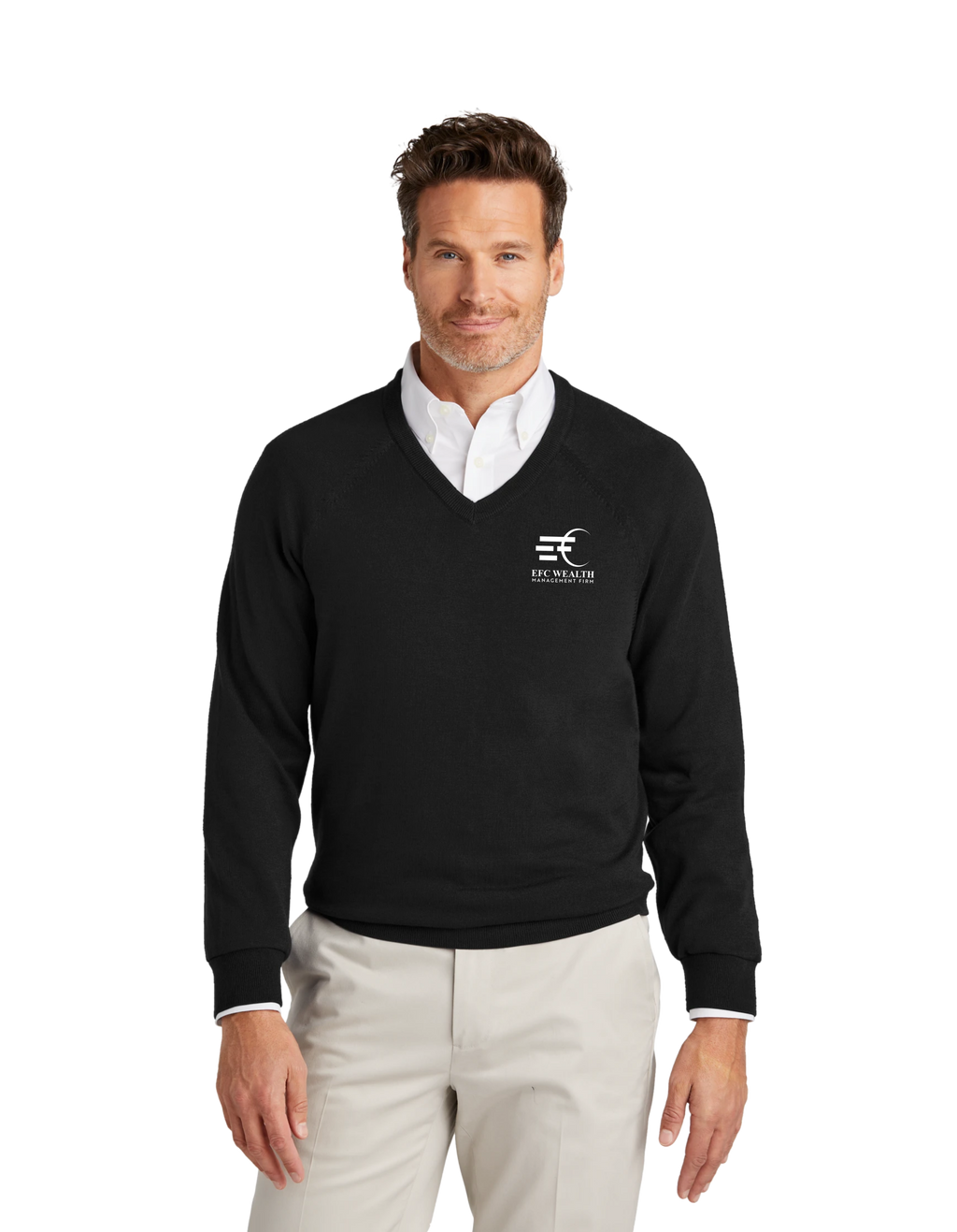 Brooks Brothers® Cotton Stretch V-Neck Sweater