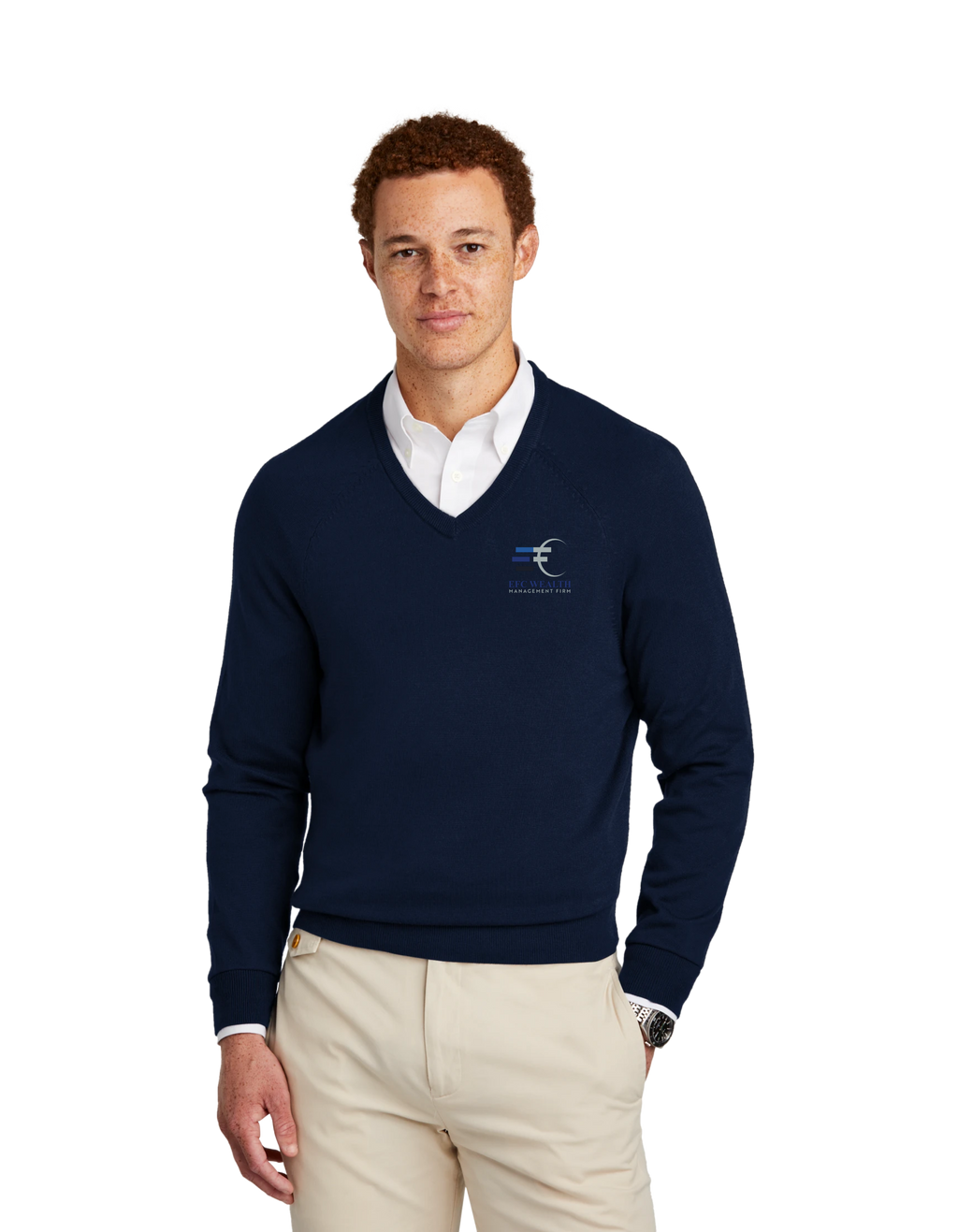 Brooks Brothers® Cotton Stretch V-Neck Sweater