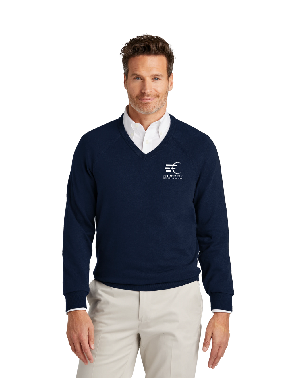 Brooks Brothers® Cotton Stretch V-Neck Sweater