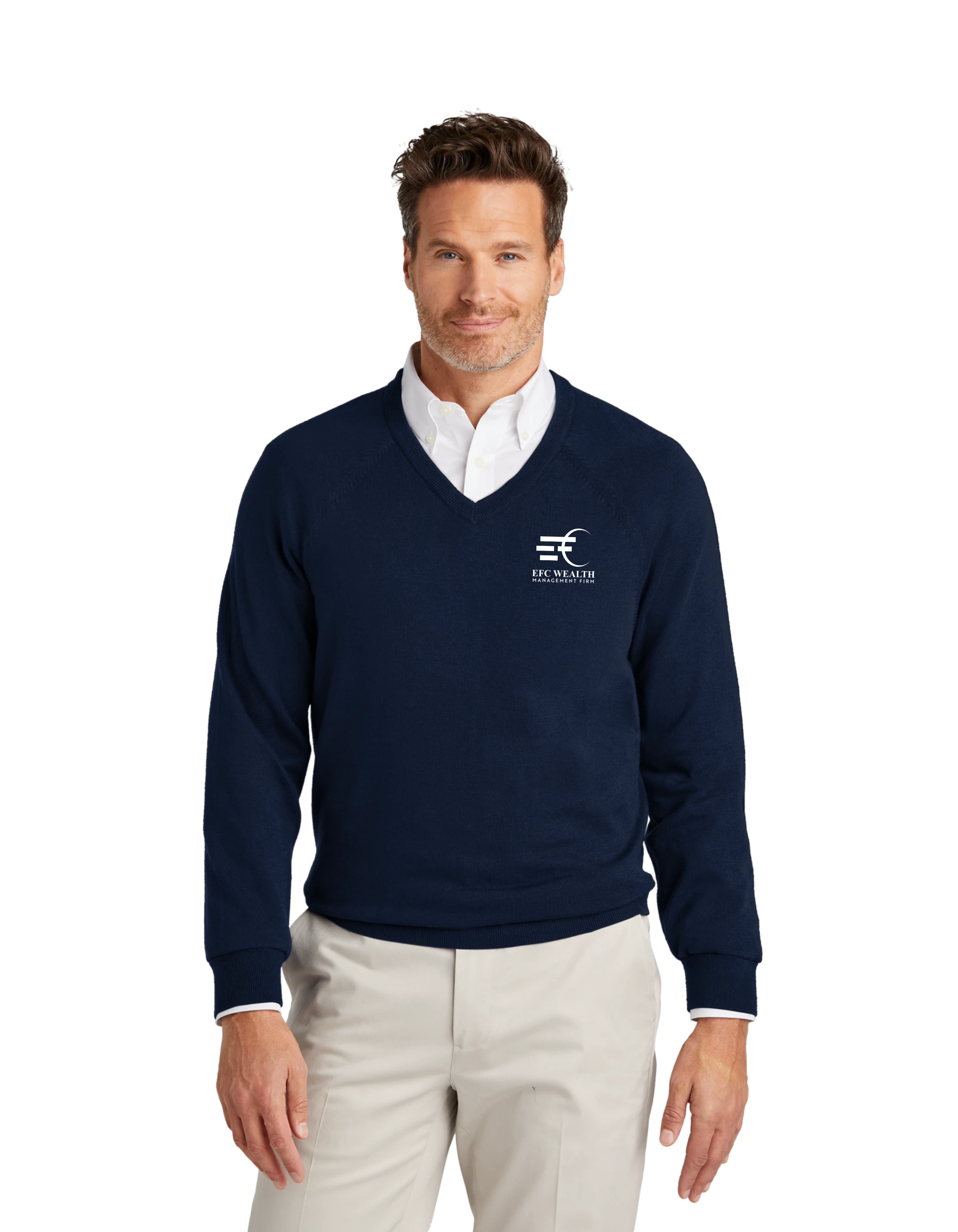 Brooks Brothers® Cotton Stretch V-Neck Sweater